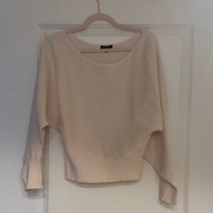 Dynamite Cream Scoop Neck Sweater